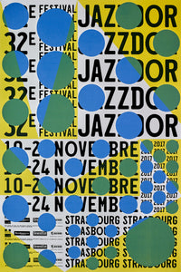 Jazzdor Festival Strasbourg 2017, green and blue dots