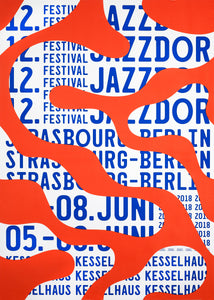 Jazzdor Festival Strasbourg-Berlin 2018, orange swirls