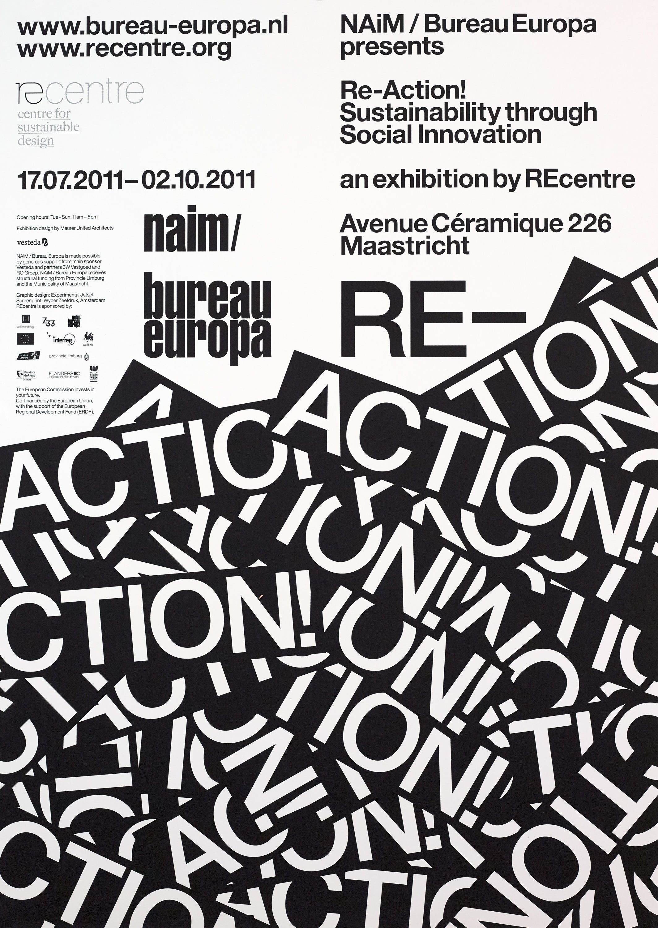 Experimental Jetset poster NAiM Re Action Grafa Gallery