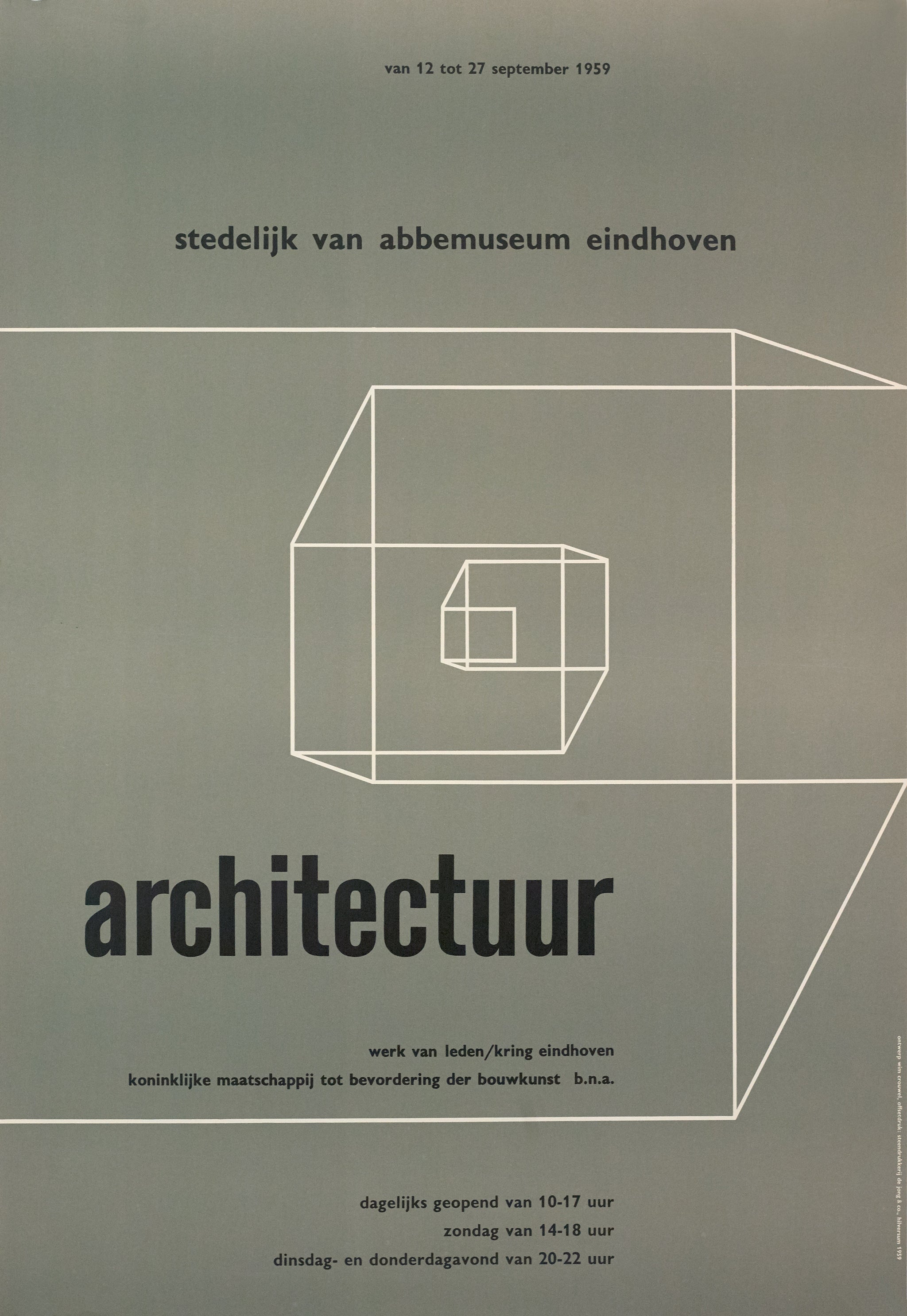 wim-crouwel-poster-architectuur-stedelijk-van-abbemuseum-eindhoven